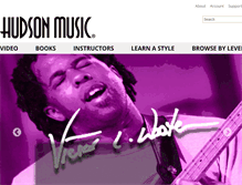 Tablet Screenshot of hudsonmusic.com